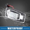 Car 6000K White LED License Plate Light Assembly YL8Z13550AA 2835SMD for Mazda Miata MX-5 1999-2005 ABS Clear Black 1 Pair