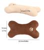 Pet Pillow Chew Toy - Bone Shape Plush Dog Cat Toy, Non-Toxic Soft Chew Resistant Pillow Toy for Puppies Kittens,