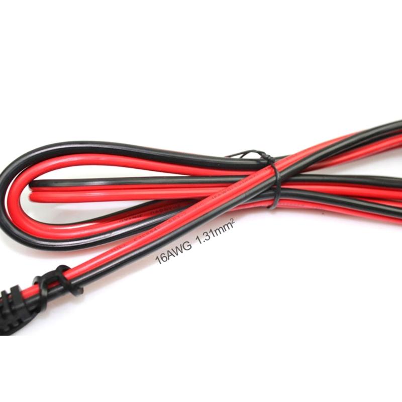 2FT 16AWG Batterie Krokodilklemme zum SAE-Anschluss-Verlängerungskabel, 12V SAE-Schnellverschluss-Adapterkabel