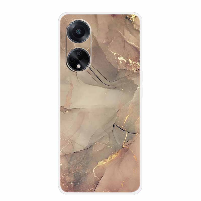 Guscio Morbido Marmo Per Oppo A78 Oppo A18 Custodia TPU Silicone Custodia Telefono Per Oppo A38 A58 Copertura Bordo Trasparente Coque A58X A98 5G Funda