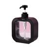 500ML Soap Dispenser Leak-Proof Transparent Large Capacity Travel Dispenser Bottle for Bathroom