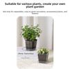 Fashion Round/Square Clear Nursery Pots Transparent with Drainage Holes Planting Pot Flowerpot