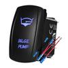 12V 24V Boat Trim Tabs Switch (ON)-OFF-(ON) Momentary Rocker Switch Waterproof Blue Light ON-OFF Toggle Switch With Harness Switches4