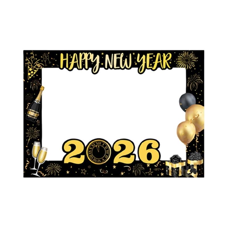 

New Year Handheld Photo Booth Frame for Celebration Decoration Party Supplies for Outdoor Event Family Gatherings China Mainland