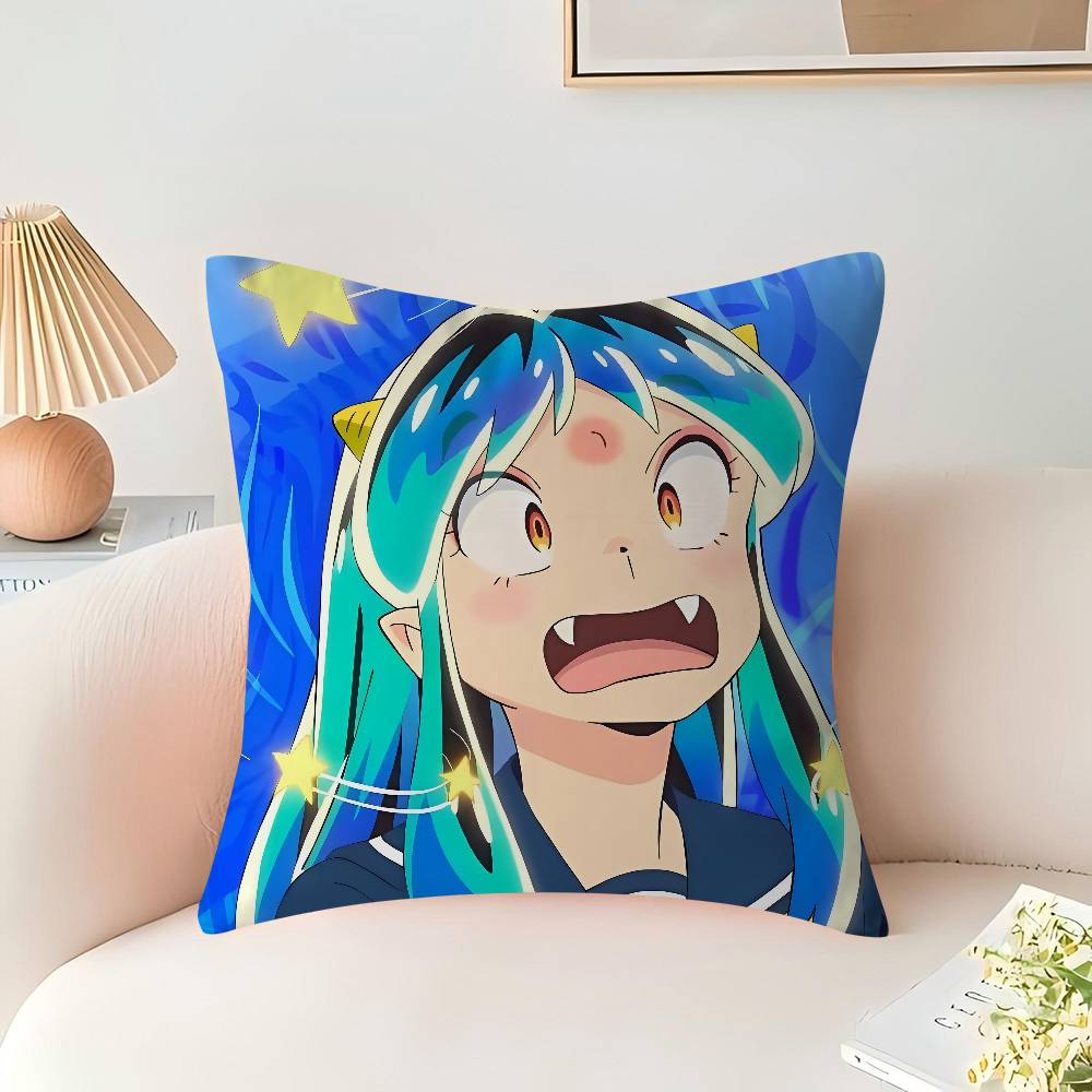 UruseiS Anime Y-Yatsura Büro Kissenbezug Auto Kissenbezug 45x45CM Lendenkissenbezug Sofakissenbezug