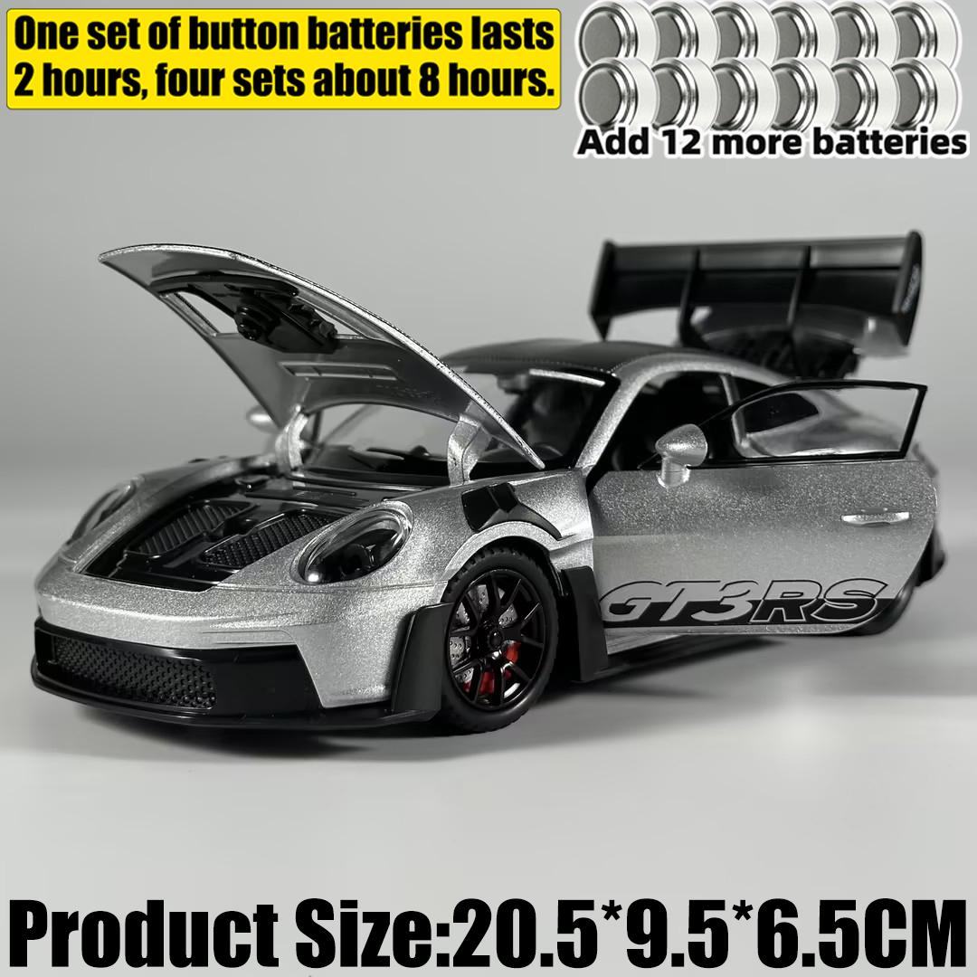 

1:24 Porsche 911 GT3 RS 992 Покоління GT Спортивний Автомобіль Металевий Литий Модель Автомобіля Декор для Дому та Настільний Комп ютерний Орнамент