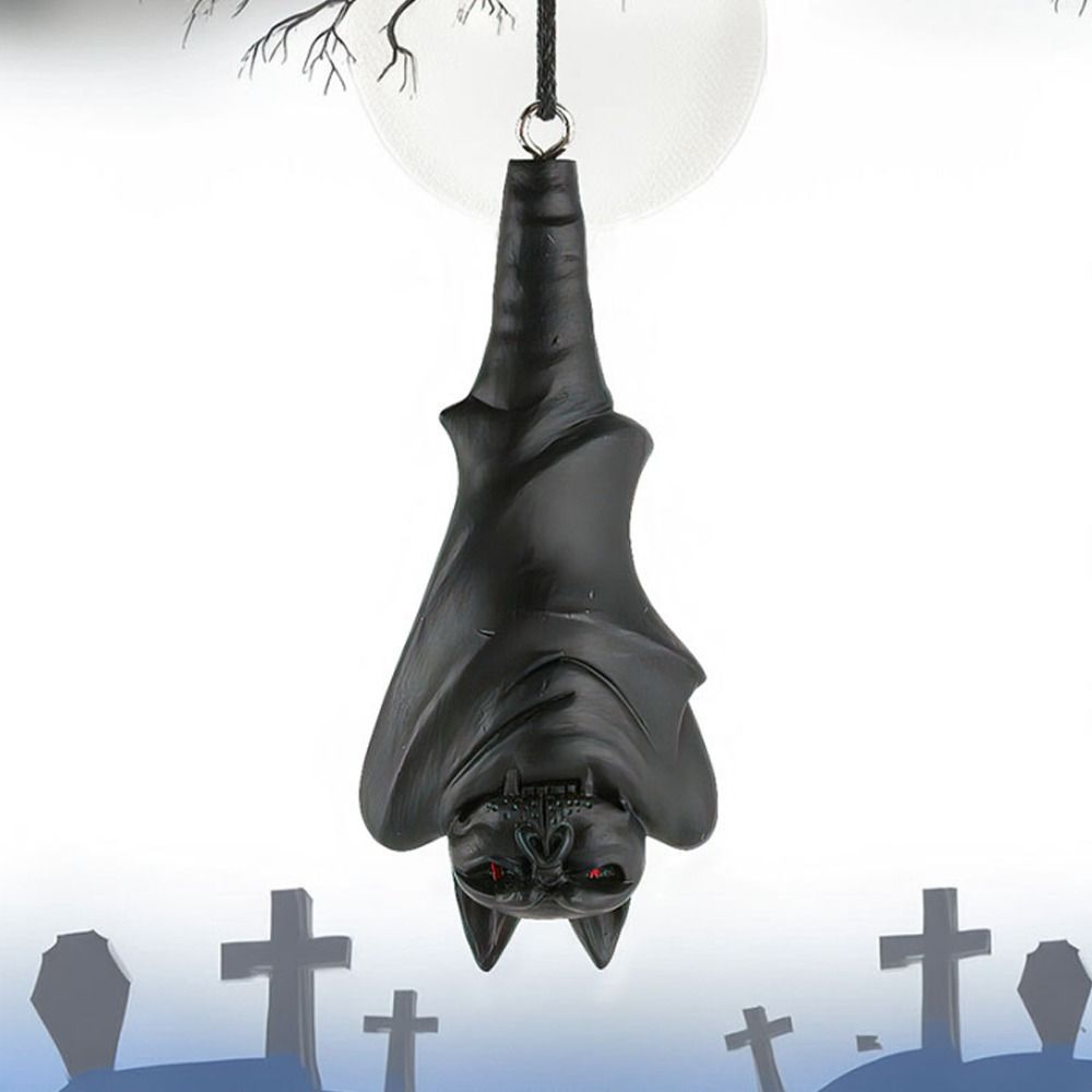 Spooky Hanging Bat Ghost Ornament Scary Halloween Decoration Outdoor Garden Decorations