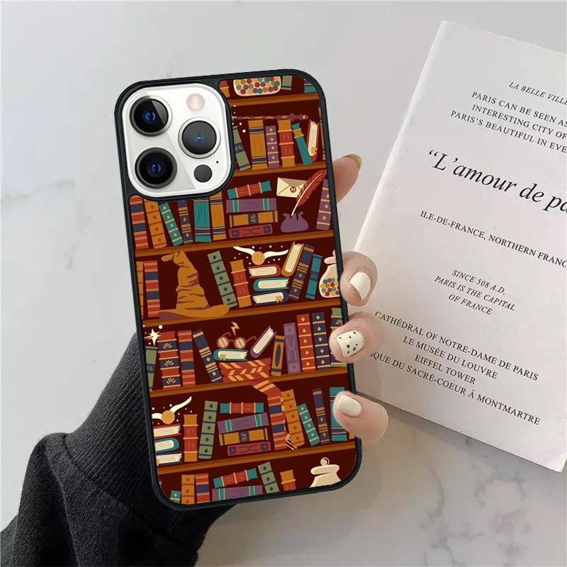 Library In Wonderland Phone Case Cover For iPhone 17 Air 15 13 Pro Max 16 14 Plus 11 12 Apple max