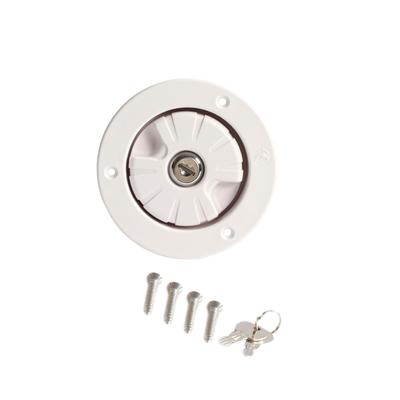 78mm Su Giriş Dolum Ağzı Dayanıklı Dolum Kapağı RV Karavan Tekne Motorlu Karavan için Beyaz