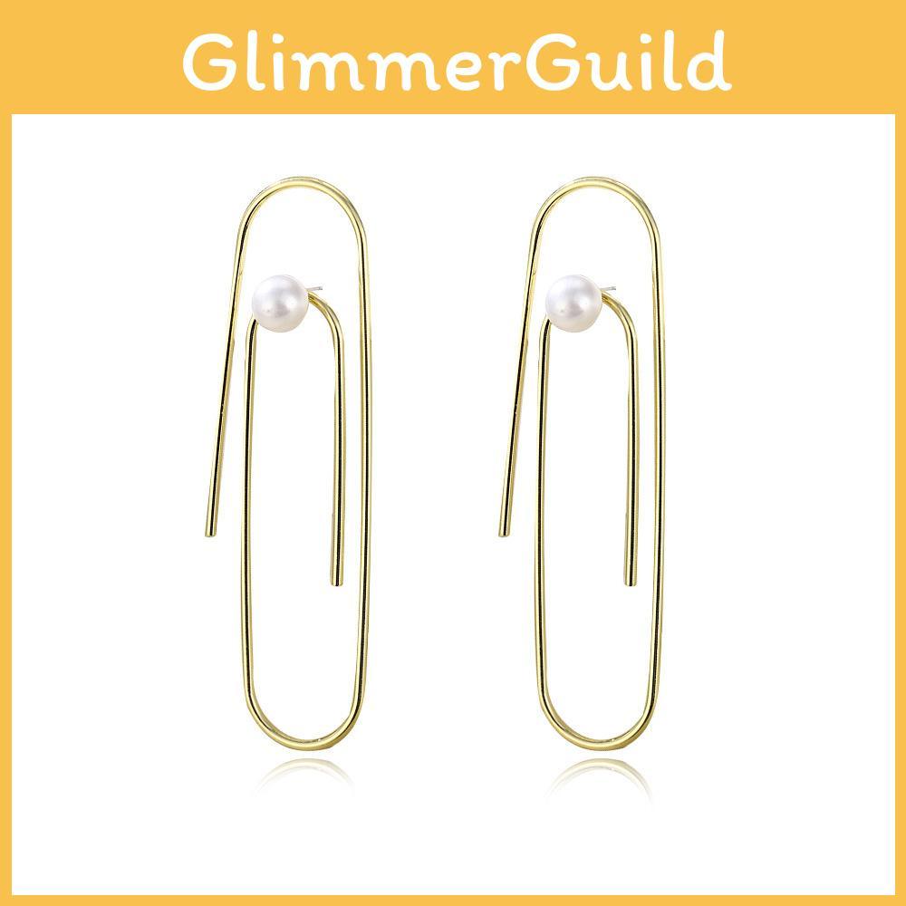 Upin Alloy Chic Earrings With Pearls Fashionforward Statement Accessory Ear