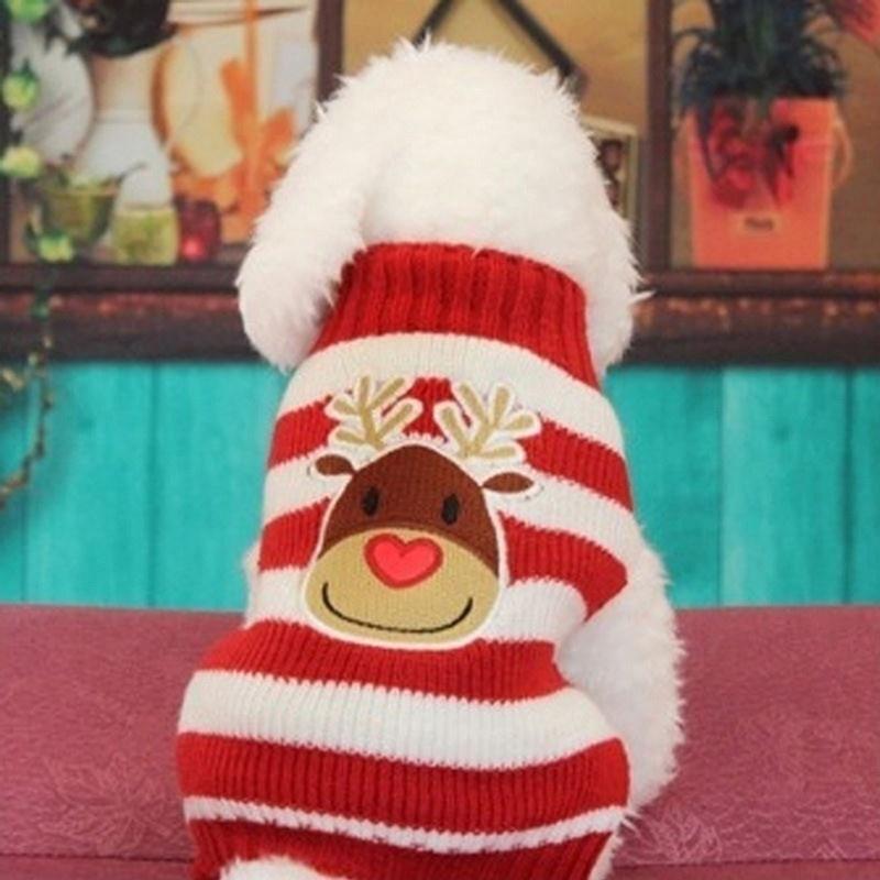 Lovely Pet Dog Warm Jumper Sweater Halloween Christamas Theme Xmas Clothing Puppy Cat Kintwear Costu