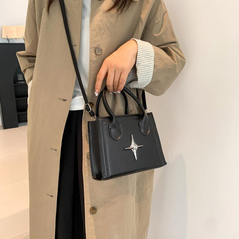 Trendy Stylish Star Mark Pu Small Handbag For Women Fashionable Shoulder Bag