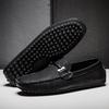 FashionNew Men's Genuine Leather Loafers Men Casual Summer Shoes Big Size 38-49 Brand Male Flat Slip on Shoes Driving Moccasins For Men