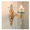 Chandelier Luxury Crystal Blue Ceramic For Living Room Ceiling Lamp Villa Bedroom Dining Room Indoor Home Decor Lighting Fixture