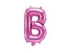 Balon Foliowy Litera "B" Ciemno Różowy 35 Cm