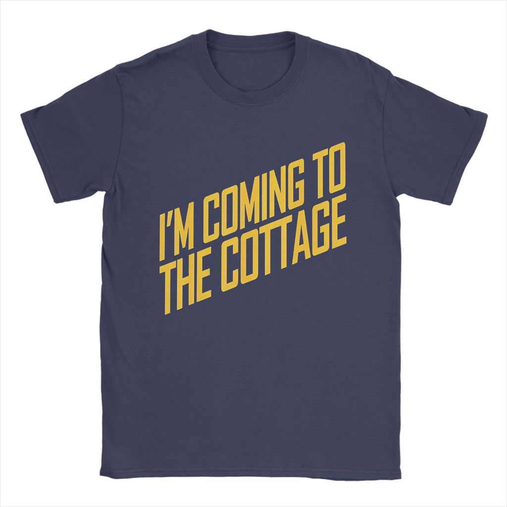Im Coming To The Cottage Cozy Escape Typography   TShirts for Unisex Heated Rivalry  Cotton Tee Shirt O Neck T Shirts XL Tops