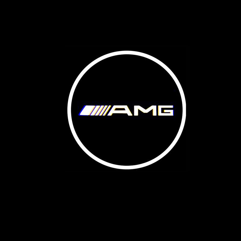 2 Stück HD Auto Willkommens-Türleuchten für Mercedes Benz E-Klasse C-Klasse A-Klasse B-Klasse GLB GLC GLE Amg LOGO Projektorlampe Auto Deko