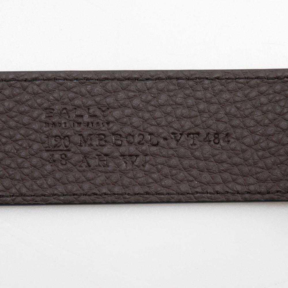 BALLY Shiffy Reversible belt MBB02L VT484 Black / grey Calfskin mens Used