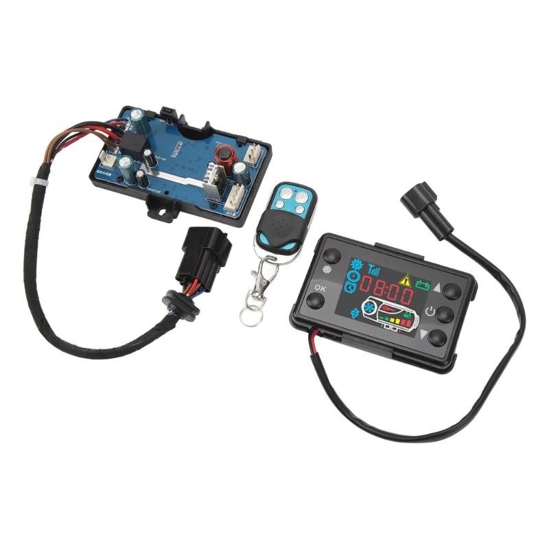 12V 24V Parking Heater Monitoring Switches Board with Switches Remote Parking Heater Accessories LCD Monitor Switches Board