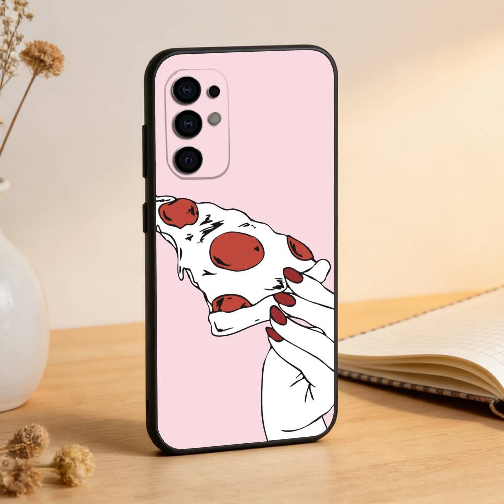 Pizza Handyhülle Für Samsung S25,S24,S21,S22,S23,S30,Ultra,S20,Plus,Fe,Weiche Silikon Schwarze Hülle