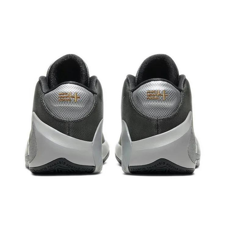 Nike Zoom Freak 1 Grade School 'Smoke Grey' (Unisex) Smoke Grey / Metallic Silver / Metallic Gold Kids' Basketball Shoes BQ5633 050
