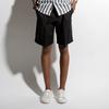 Seuteulaikeu Elegante Falten-Shorts (Schwarz)
