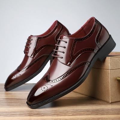 Herren Kleiderschuhe Spitz Business Kleiderschuh Klassiker Brogue Schuhe Schnürschuhe Oxford Schuhe Luxus Hochzeitsschuhe für Herren