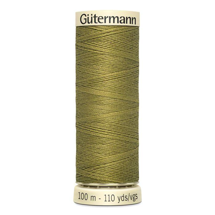 Lot de 5 bobines 100m Fil 100% polyester Gutermann Ref 788988 - Att 397 - soufre vert - 788988-397