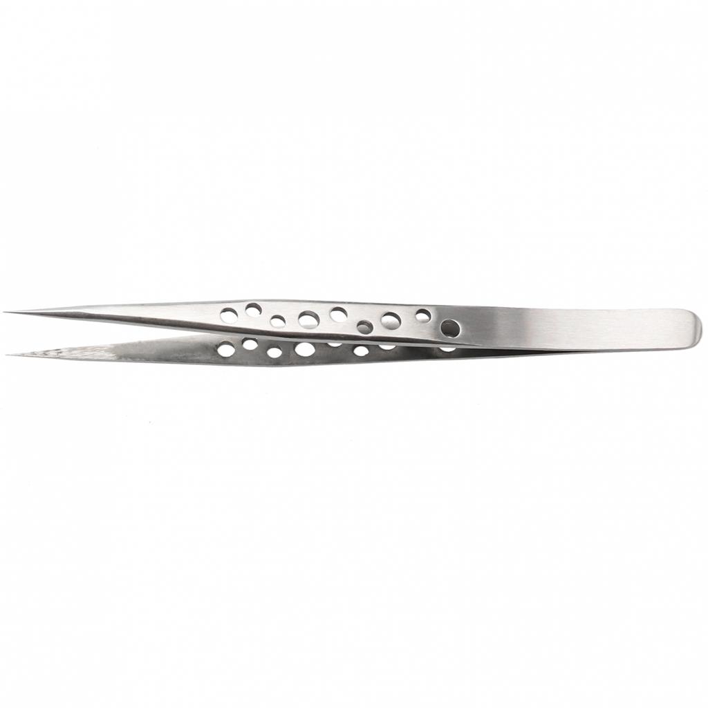 Tweezers Stainless Steel Straight Tip 124-140mm 1pcs