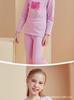 Kinder Extra Dicker Samt Thermounterwäsche Set für Jungen und Mädchen - Gemütlicher Winter Pyjama und Herbsthose