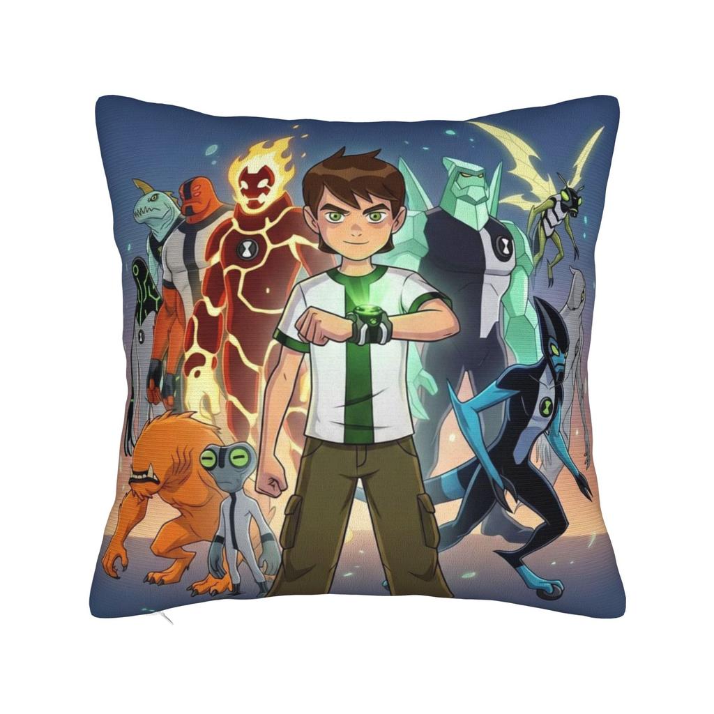 Ben 10 Anime Pillow Cover Stuff Printed Cushion Cover Decor  Pillow Case Cover Home Multi-Size