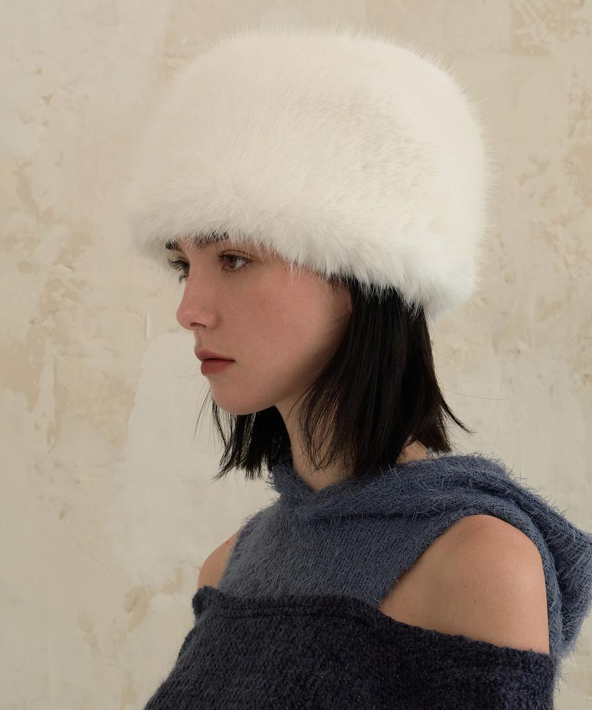 Bajal Va Square Long Label Sharka Hat Cream