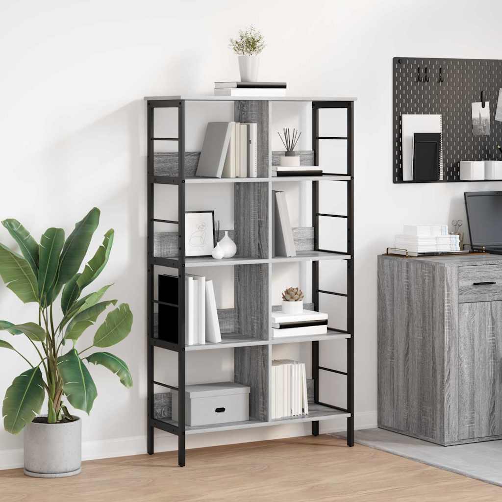 Bookshelf Grey Sonoma 82 x 32 x 144.5 cm Particleboard