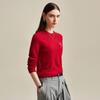 Zhaojun Women's Cashmere Round Neck Long Sleeve Sweater