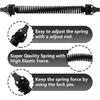 skysen 14" Fence gate Spring self Closing and Adjustable for Wooden or Vinyl Fence,Carbon Steel,Black(gate spring-14)
