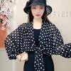 Luxury Jacquard Chiffon Shawl Leisure Half Sleeve Loose Top Trend Poncho Capes