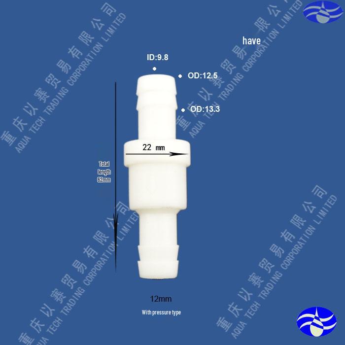 Ozone & Oil Resistant Plastic Check Valve / Stop Valve / Non-Return Valve