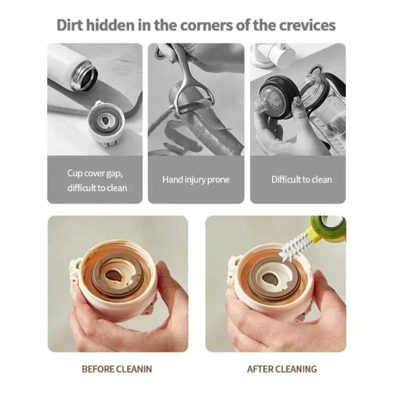 Reliable Cup Lid Cleaning Brush, Cup Lid Cleaning Brush Set, Cleaning Brush Portable Cup Lid Cleaner With Brus Durable