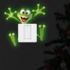 Glow-In-The-Dark Switch Sticker Frog Cat Design Self-Adhesive Removable Pvc Switch Decoration For Home, Bathroom, Bedroom