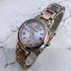 Used Working item Citizen xC Eco Drive pink gold wristwatch with box extra frames available
