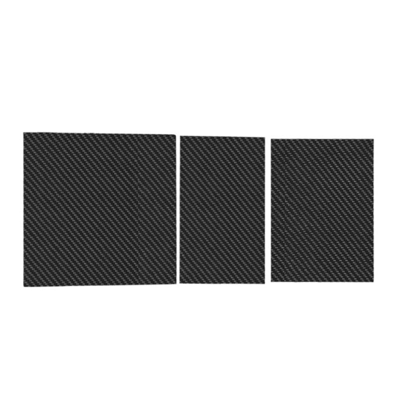3Pcs Center Console Decal Dashboard Panel Carbon Fiber Trim Cover for  Anti Scratch Stickers Interior Accessory 1