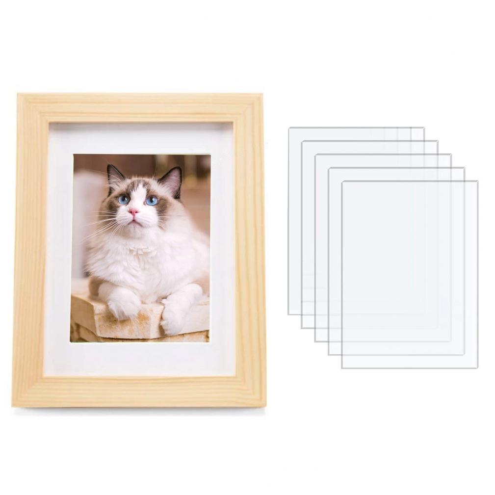 5PCS Picture Frame Acrylic Sheets Clear Acrylic Glass
