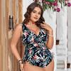 Damen Übergröße Bedruckter Bikini Badeanzug