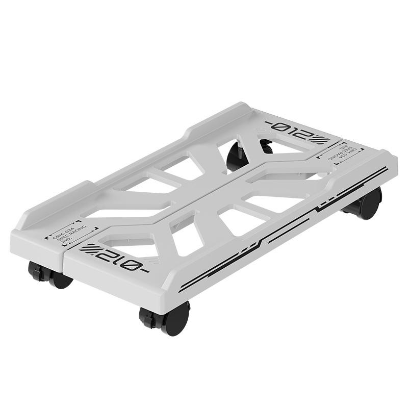 Movable Desktop Computer Stand with Wheels