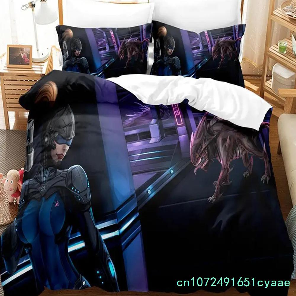 Set Biancheria da Letto Metroid Prime Corruption per Bambini e Bambine, Matrimoniale, Singolo, Federa, Lenzuolo, Letto, Bambini, Adulti, Moda, Tessile per la Casa