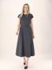 ACUD Cap Sleeve Strap Dress_Charcoal