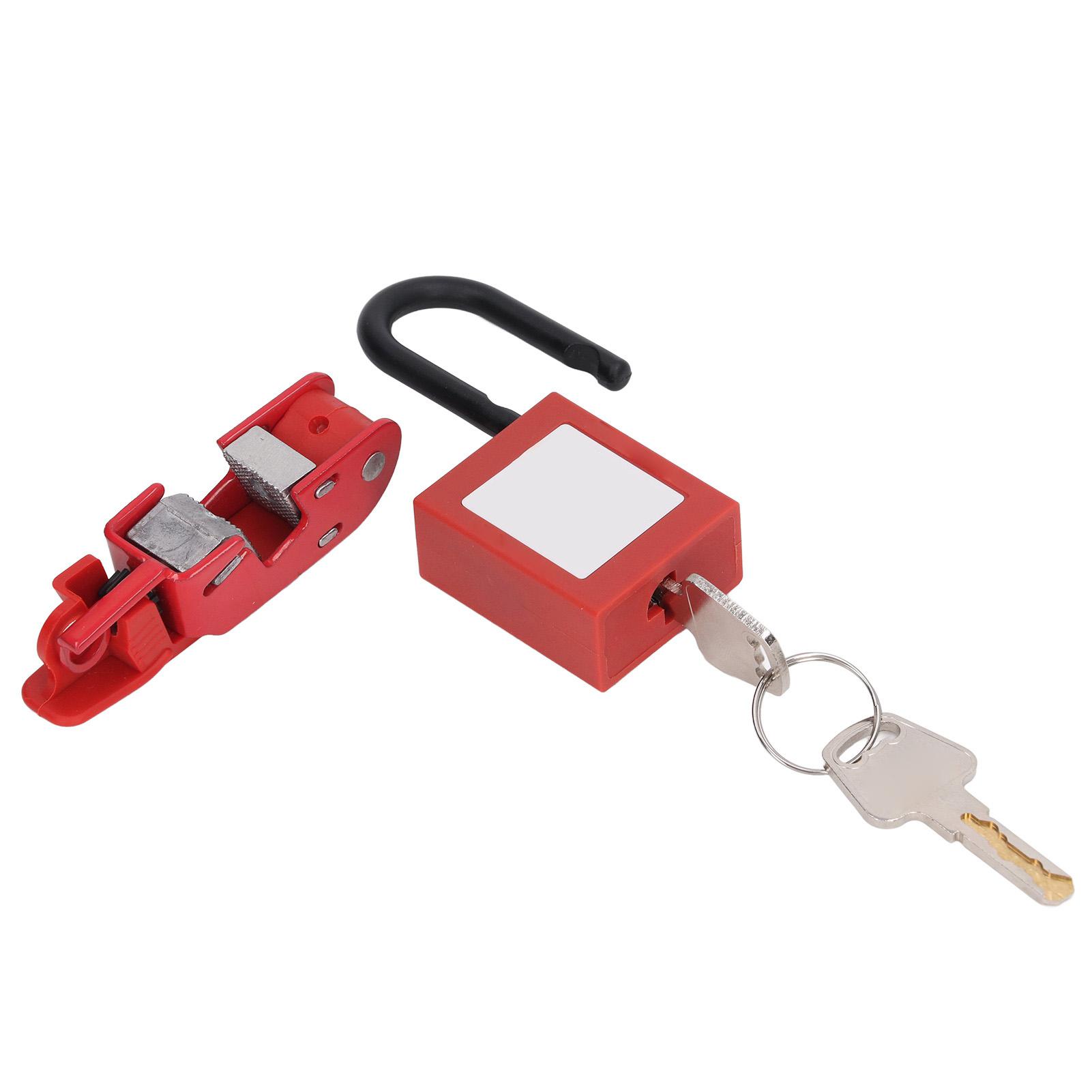 

Circuit Breaker Lockout Kit High Strength Circuit Breaker Switch Lock Device with Nylon Padlock