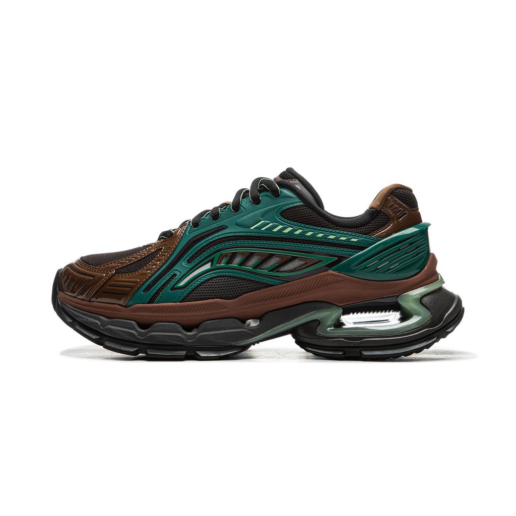 Li Ning Fierce Steed BOW Trendy Fashion Support Stable Durable Low-Top Casual Shoes Men Casual Shoes Green Brown AZGU061-4