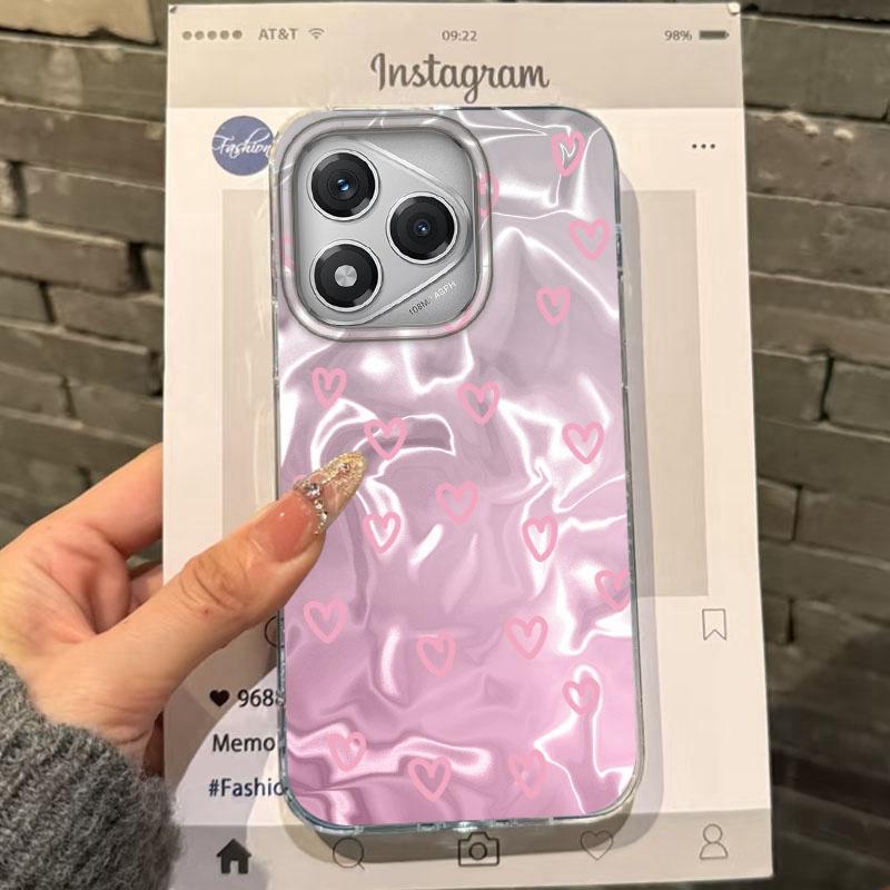 Summer Cute Heart Bow Cherry Girls Phone Case For Honor 400 Pro X9c Magic7 Magic6 200 Lite Smart X9a X8a X8b X8c X7c Funda Cover