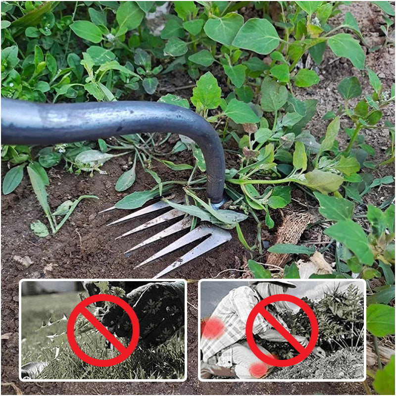 2 In 1 Garden Weeding Tool Manual Weed Grass Rooting Tool Puller Shovel Weeding Removal Hand Gardening Loose Soil Tools